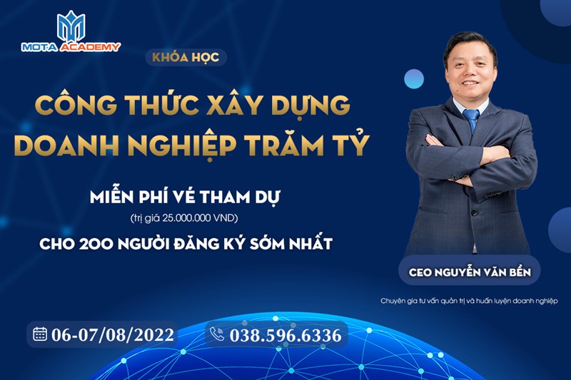 Mota Academy  tổ chức thành công 2 buổi đào tạo online qua Zoom với chủ đề: “Công thức xây dựng doanh nghiệp trăm tỷ”